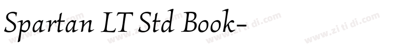 Spartan LT Std Book字体转换